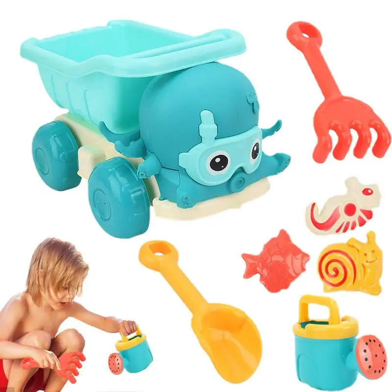 

Kids Sand Toys Summer Octopus Car Beach Set Sand Toy Molds Shovel Bucket SetBeach Sand Toys Sandbox Toys Kids Outdoor Playset