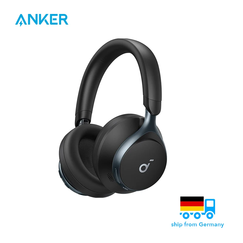 soundcore by Anker, SpaceOne wireless headphones, adaptive active noise canceling, 2X stronger voice suppression, 40H ANC Akk