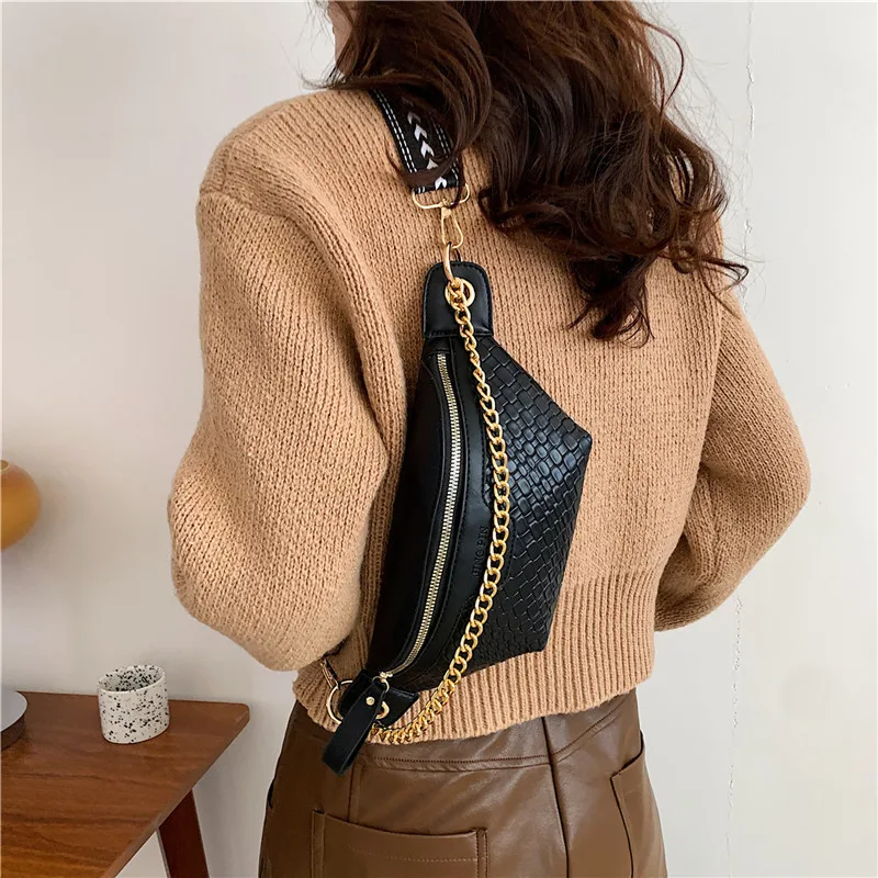 Small Crossbody Bag For Women Quality Pu Leather Waist Bag Fashion Fanny Pack Female Designer Handbag And Purse Banana Belt Bag