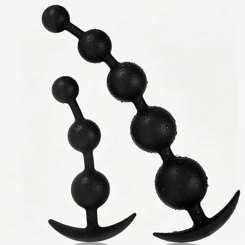 Silicone Anal Beads Dilator Big Anals Balls Long Ass Anus Butt Plug Hard Anal Plug Buttplug Anal Sex Toys Dildos for Women Men