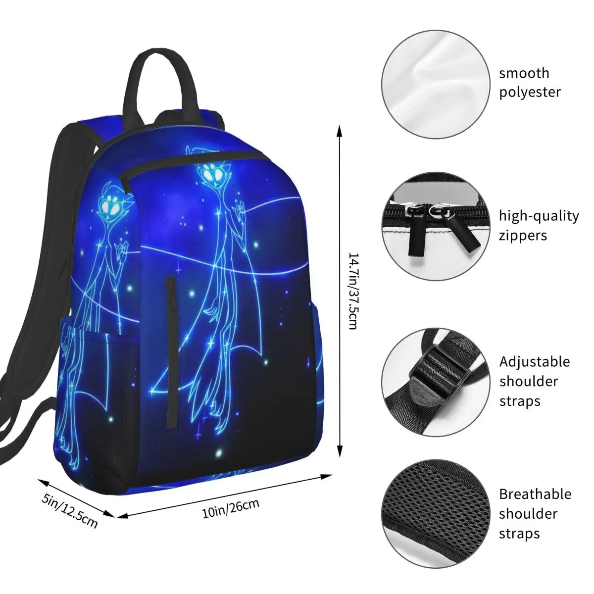 Helluva Boss Stolas (28) Backpack Student BookBag Boys Girls School Bag Computer Shoulder Bags Men Women