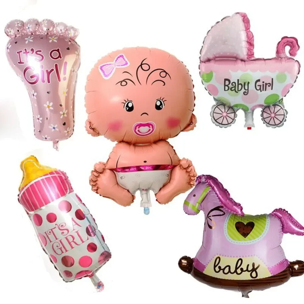 5pcs/lot Funny Angel Pacifier Baby Boys Girl FoilBalloons Baby Shower Decoration Interesting Toys Birthday Festival Decoration