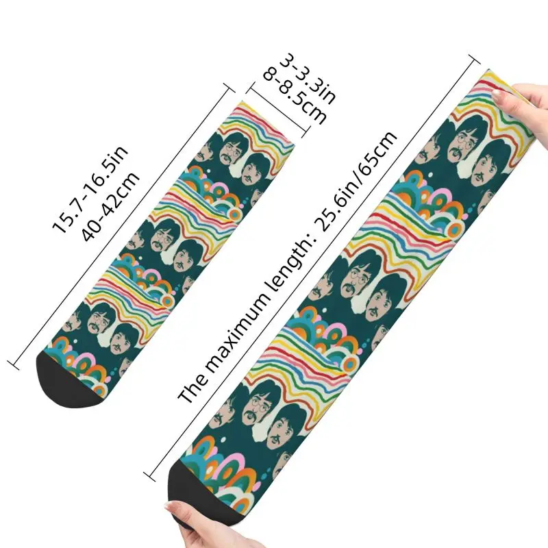 Harajuku Heavy Metal Rock The Beatle Socks uomo donna Warm 3D Print calzini sportivi da calcio