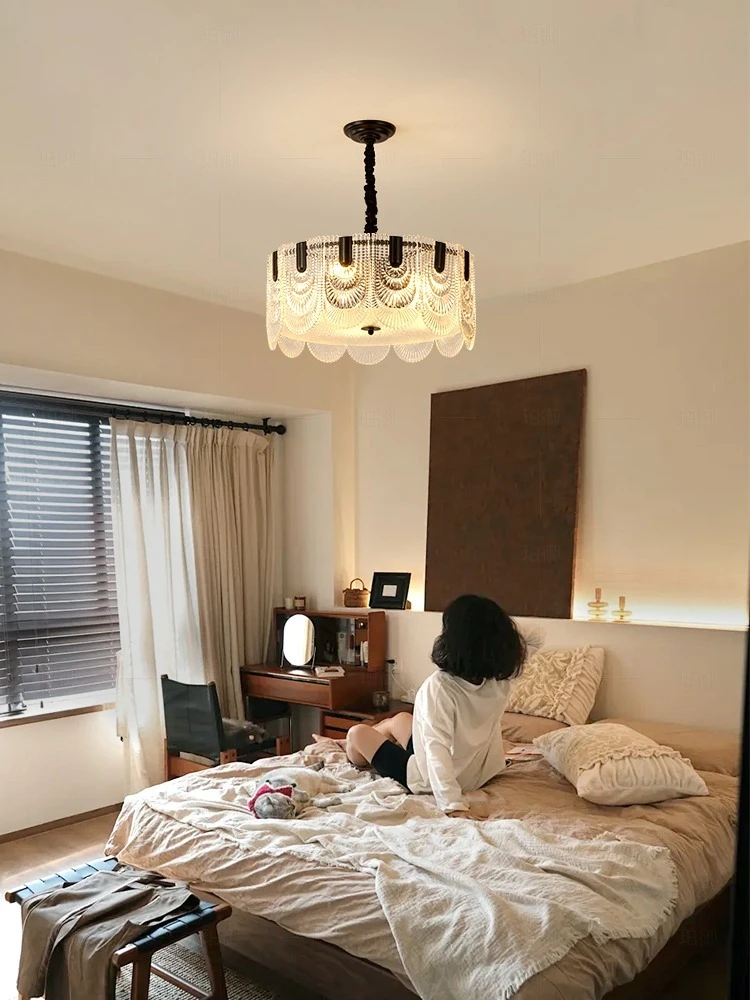 الحديثة الفرنسية نمط Led كريستال الثريا ديكور المنزل غرفة المعيشة غرفة نوم غرفة الطعام المطبخ أضواء الثريا تركيبات