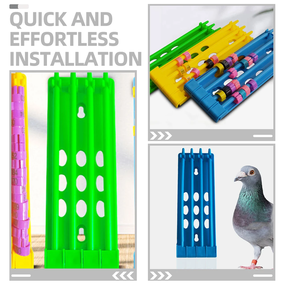 

3Pcs Pigeon Ring Holder Sturdy Leg Band Stand for Racing Pigeon Foot Ring Organization Weather Resistant Design