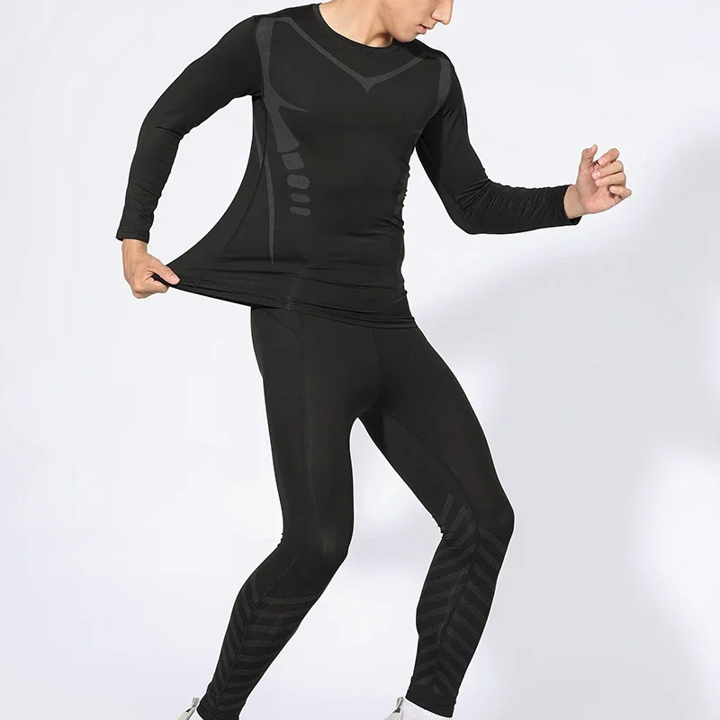 T-shirt à manches longues à séchage rapide pour hommes, haut d'entraînement, t-shirt de sport, vêtements de fitness de compression, vêtements d'exercice, t-shirt grande taille