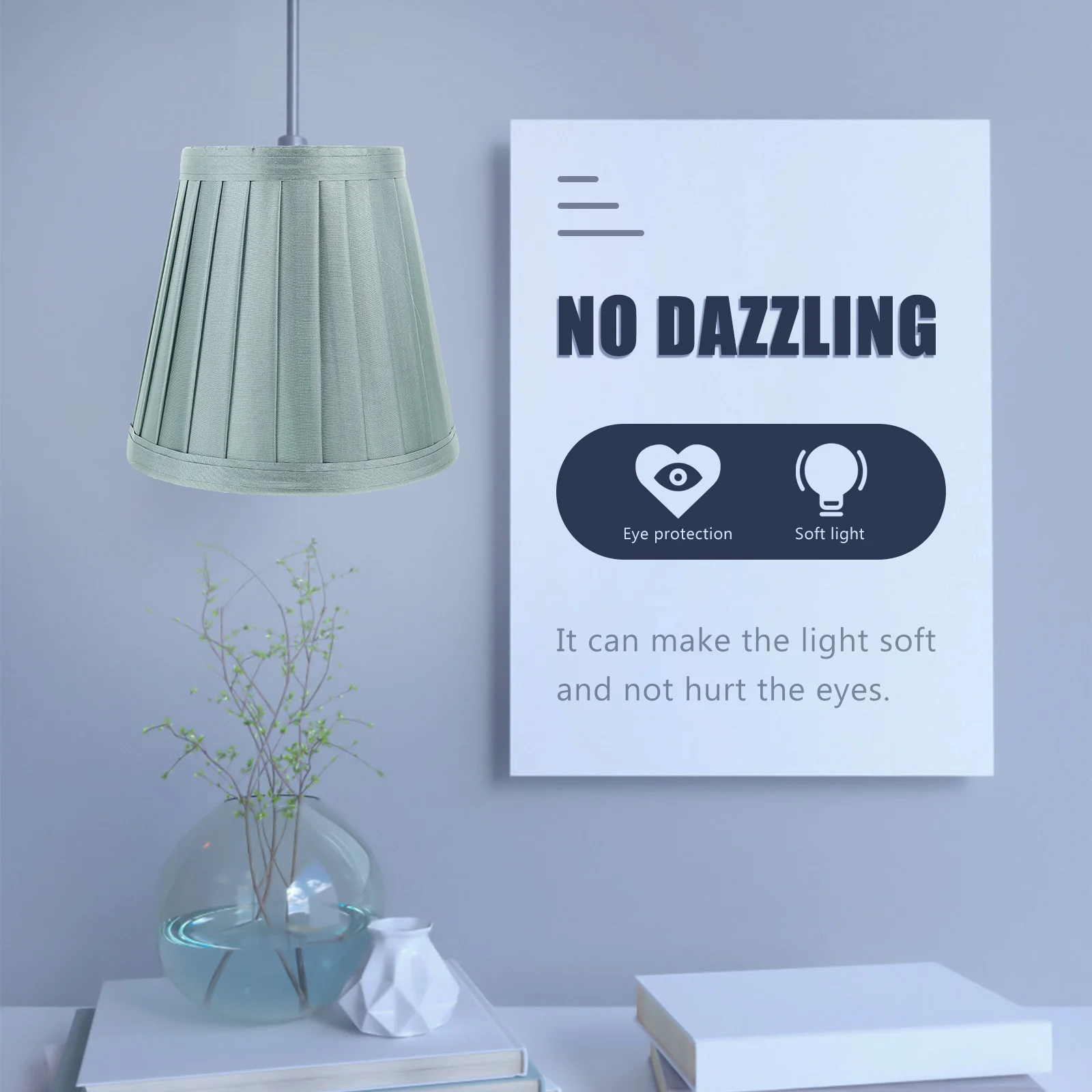 

Cloth Lampshade E27 Fabric Drum Shade For Table Lamp Dustproof Cover Modern Vintage Light Indoor Home Decor Accessory