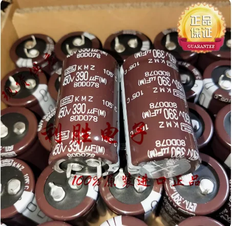 4pcs/lot Japanese original NIPPON 450V 390UF 25*45 KMZ electrolytic capacitor free shipping