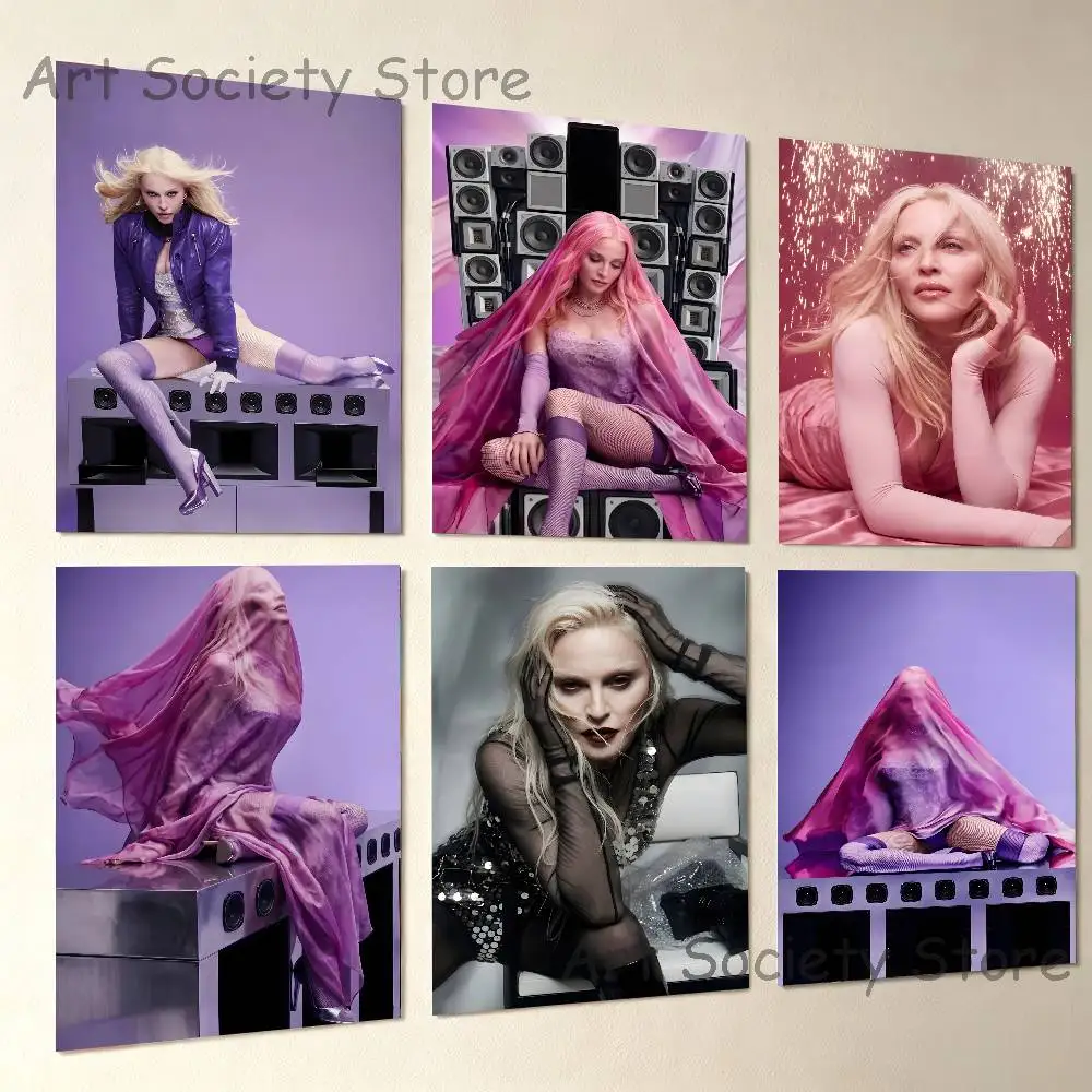 Singer Confessions M-Madonna 2026 Poster Multi-Purpose Wall Art for Living Room Bedroom Office Hallway Bar Home Decor Gift