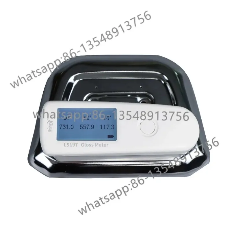 New Digital Gloss Meter LS197 Portable Division Value 0.1GU Measurement Angle 20 ° 60 ° 85 ° Surface Gloss Measurement Spot