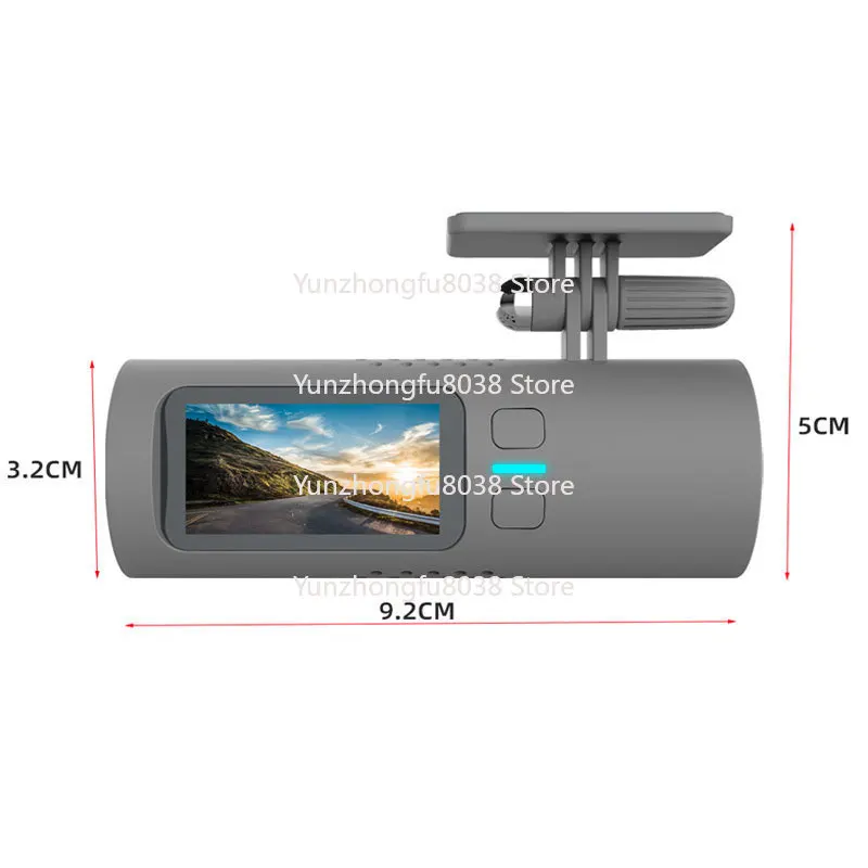 2K4K Installation Free Night Vision Parking Reversing Auxiliary Model, Dual Lens Global Positioning System Driving Recorder