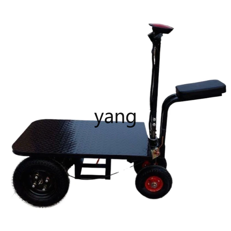 

ZL electric flatbed truck reversing donkey trolley pulling ceramic tiles cement stall pulling goods three wheels