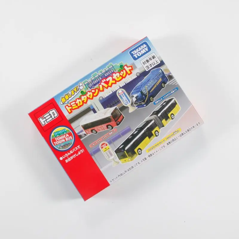 

Takara Tomy Tomica 3pcs of Small Town Bus Sets Simulation Alloy Car Model Toy Adult Collection Toys Children's Birthday Gifts