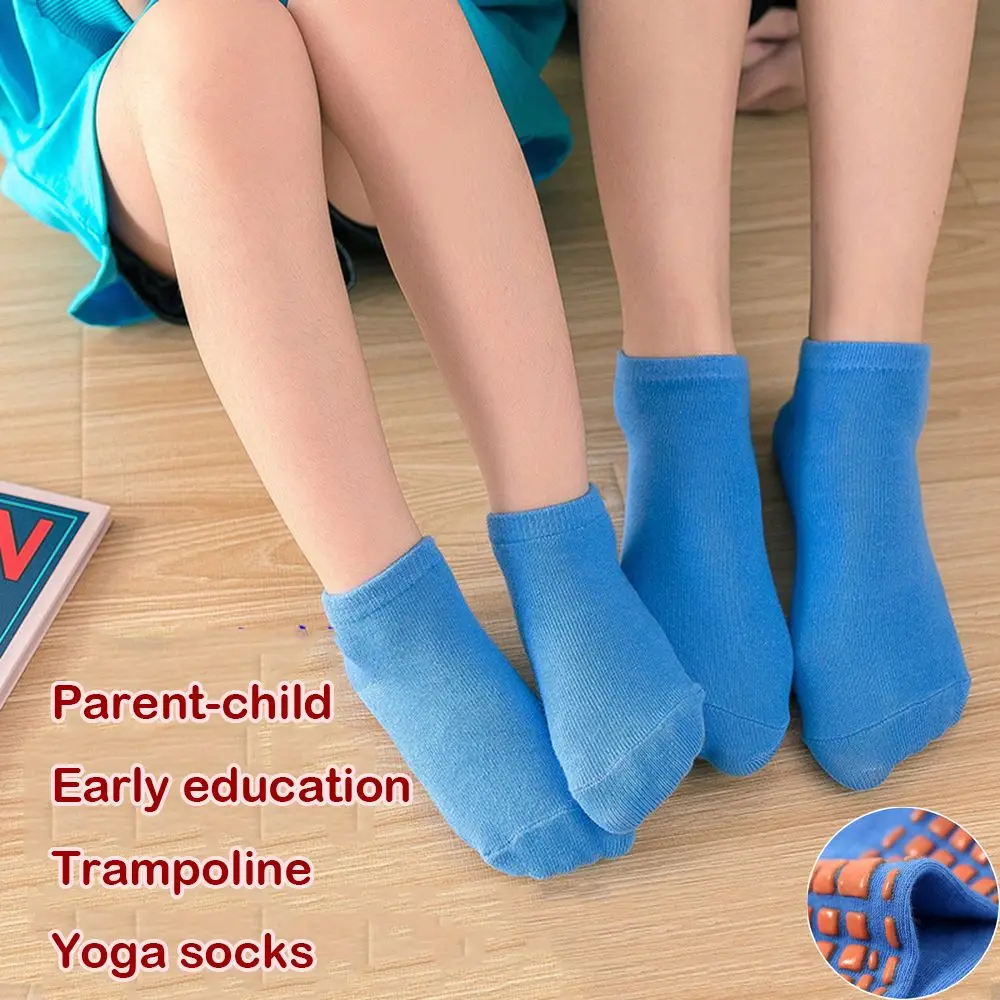 Trampoline Breathable Warm Foot Dispensing Glue Point Anti-slip Rubber Early Education Socks Floor Socks