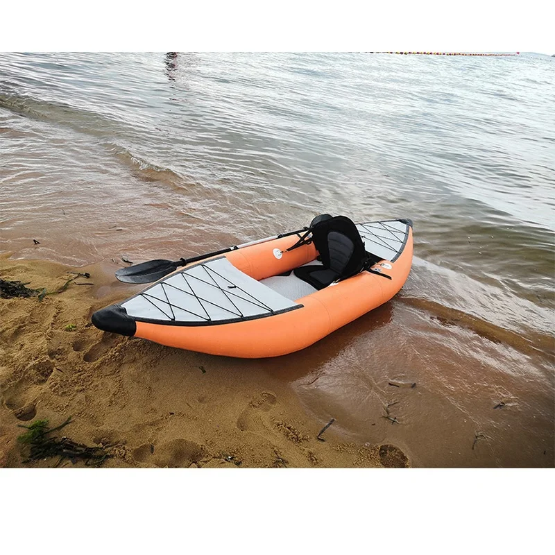 PVC Drop Stitch Material Light Weight Float Tube Inflatable Kayak 1 Person