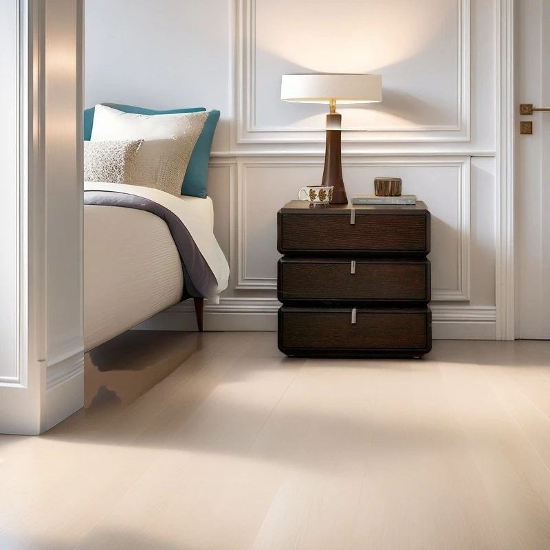 

Slim Wood Nightstands Bedroom Rolling Cheap Design Cute Bedsides Table Smart Minimalist Mesa De Cabeceira Quarto Home Furniture