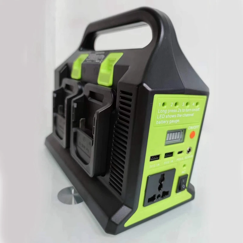 300W Dual Sine Wave Inverter for 18V Battery To AC 220V USB PD3.0 Tpye-C Power Bank Converter with Light-A79U