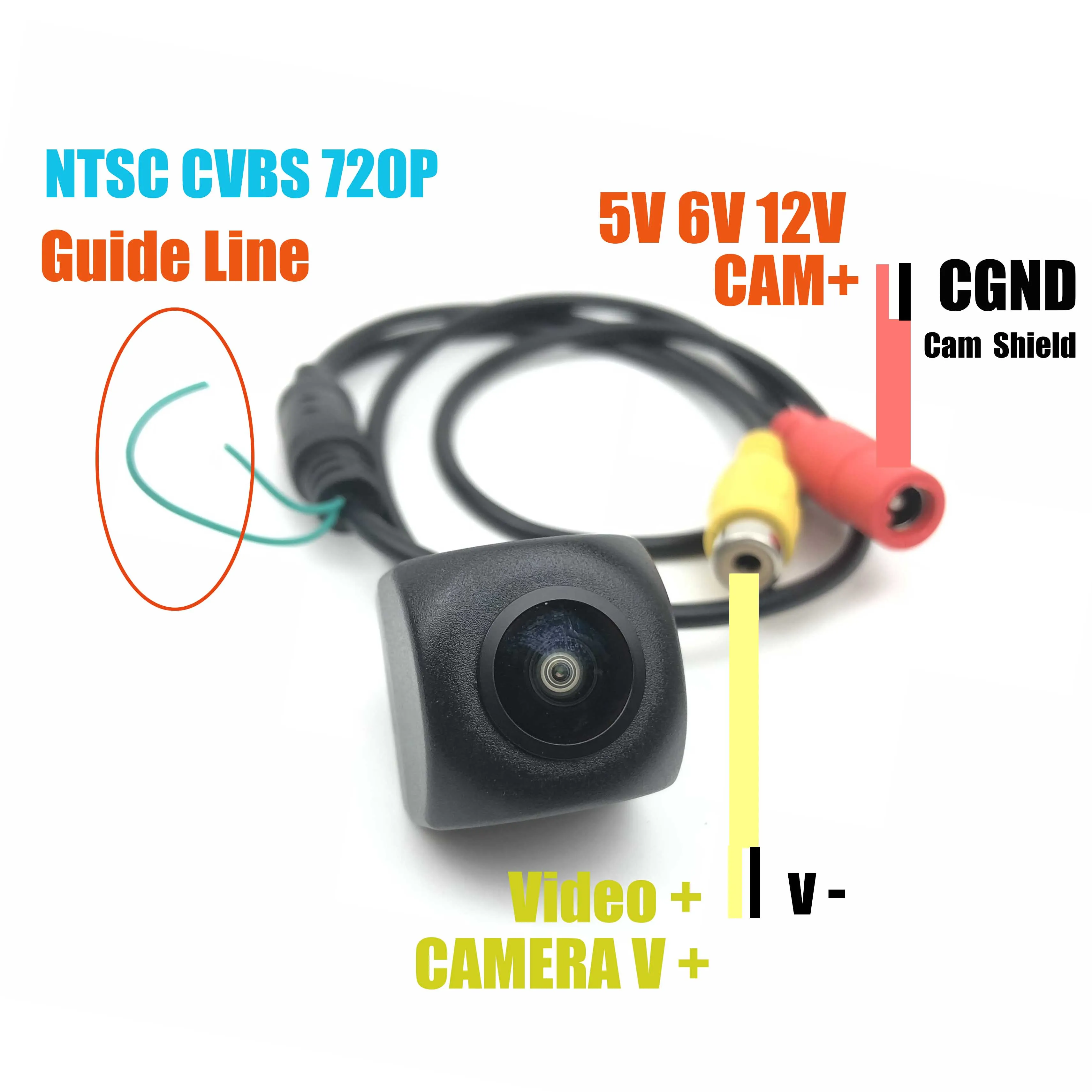 JIAYITIAN otomatik kamera 5V 6 Volt 6 V NTSC otomatik kamera DIY CCD HD gece görüş dikiz kamera/park yedekleme geri kamera