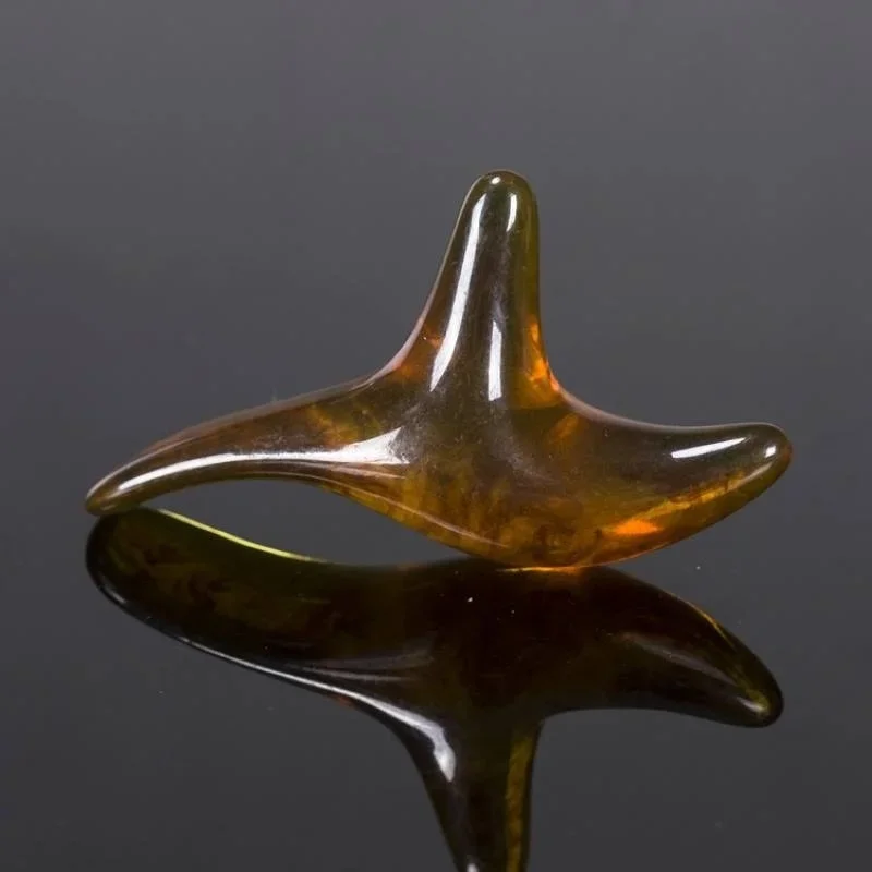 1 قطعة مثلث العنبر قدم مدلك تدليك الوخز بالإبر شياتسو غوا شا أداة