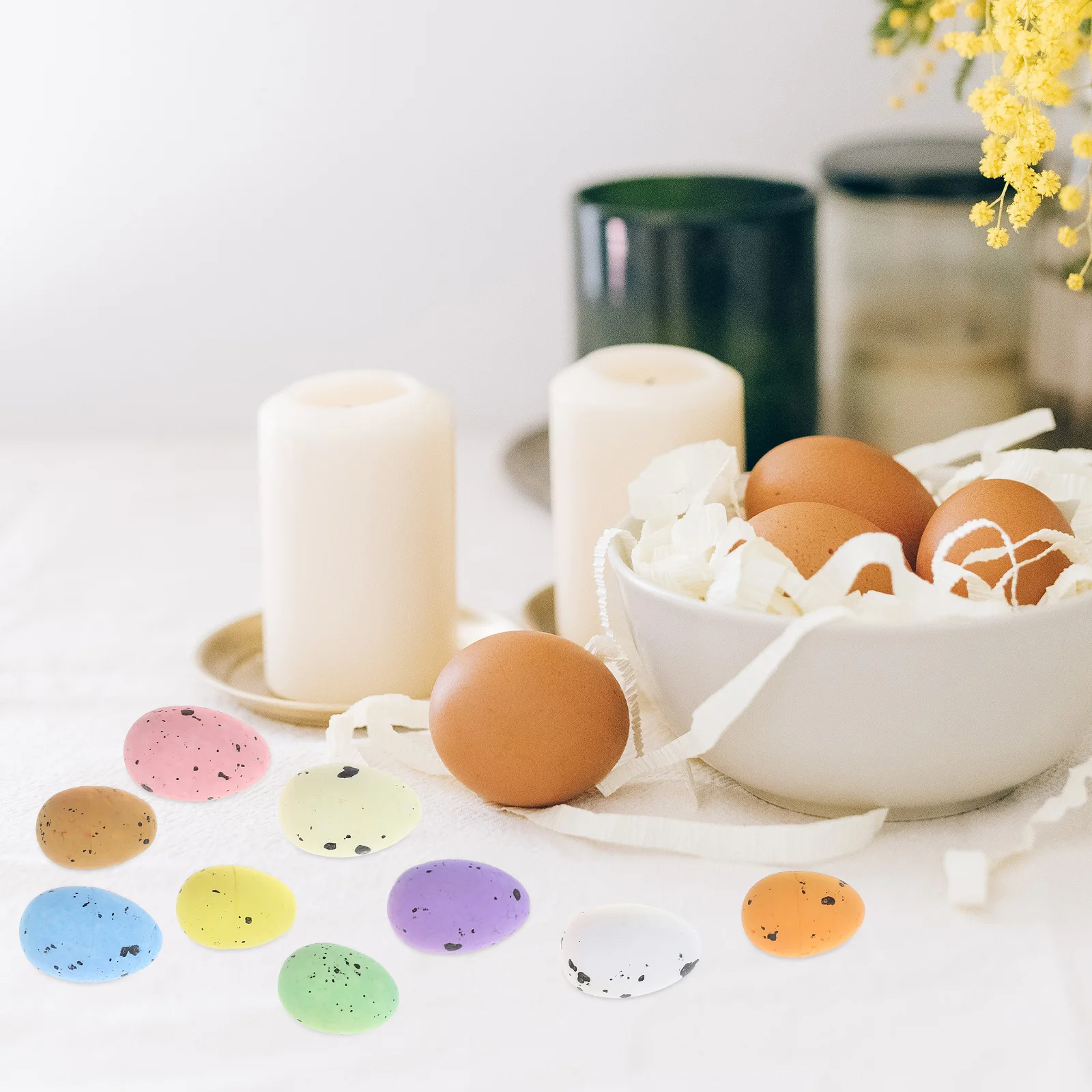 

200pcs Colorful Foam Eggs Diy Crafts Artificial Decorative Ornaments For Party Garden Wedding Egg Crafts Foam Craft Diy Easter