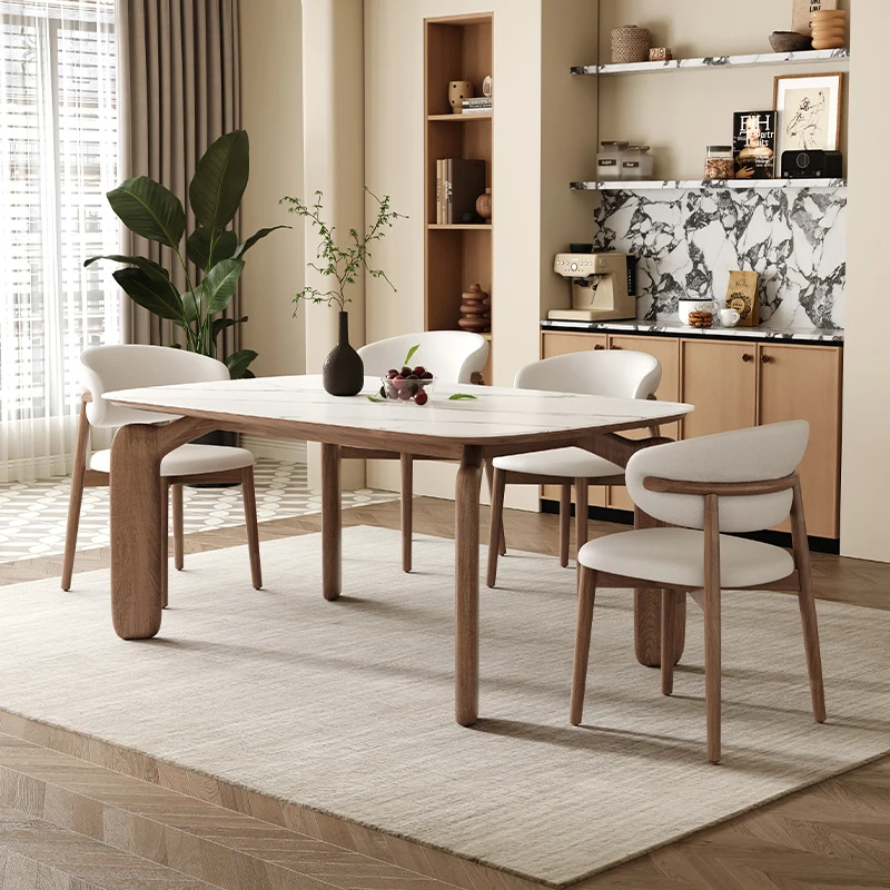 

Dining Kitchen Stand Table Chairs Party Unique Conference Restaurant Tables Modern Wood Nordic Mesas De Comedor Home Furniture