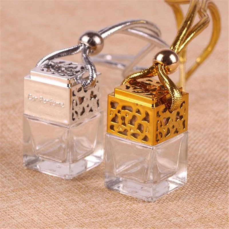 Air Freshener Ornament Perfume Bottle Pendant Essential Oils Auto Car Perfume Bottle Hanging Glass Bottle Car-styling image 5