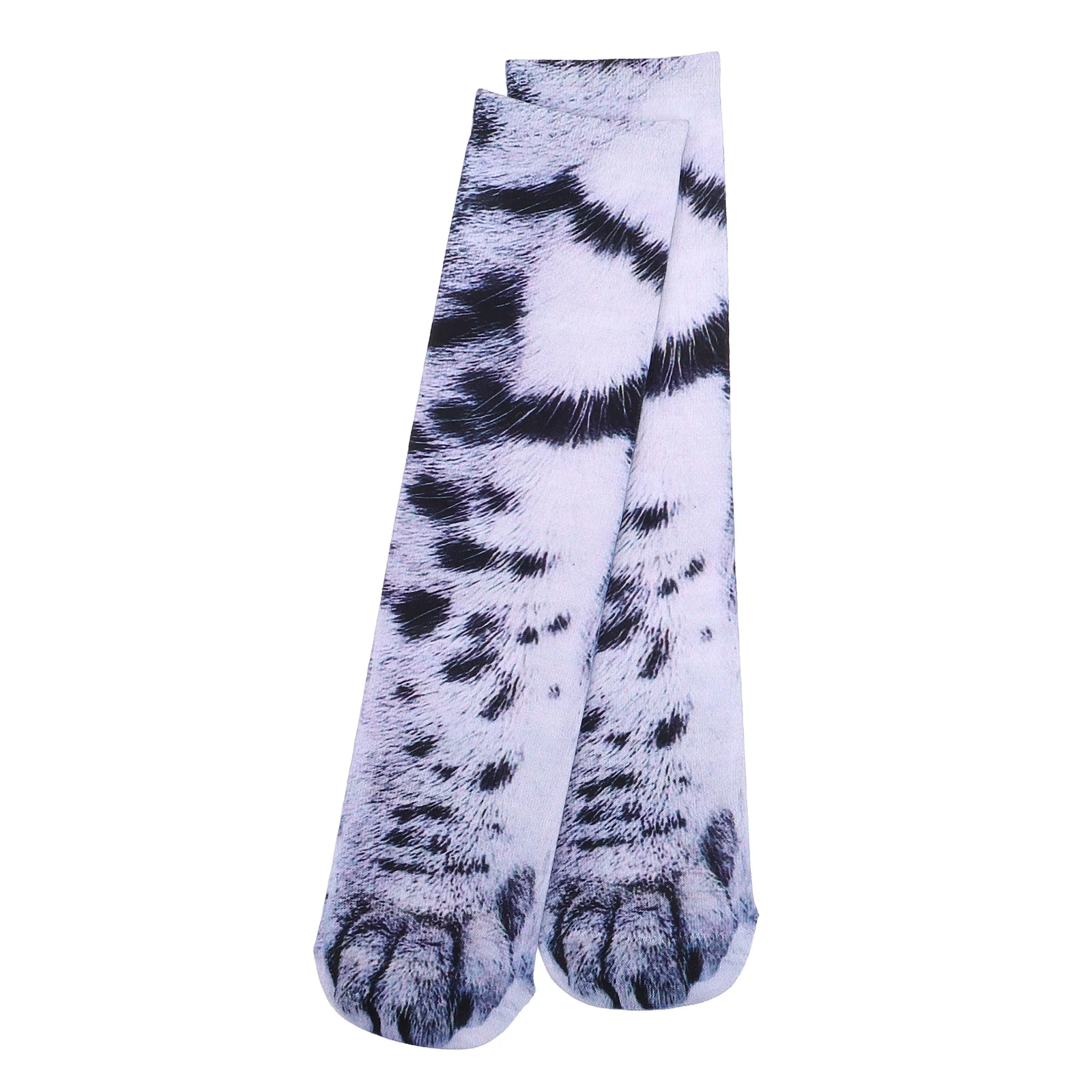 

1Pair Funny Animal Socks 3D Cat Paw Print Warm Thermal Crew Socks for Adults Holiday Party Favors Christmas Gift for Cat Lovers