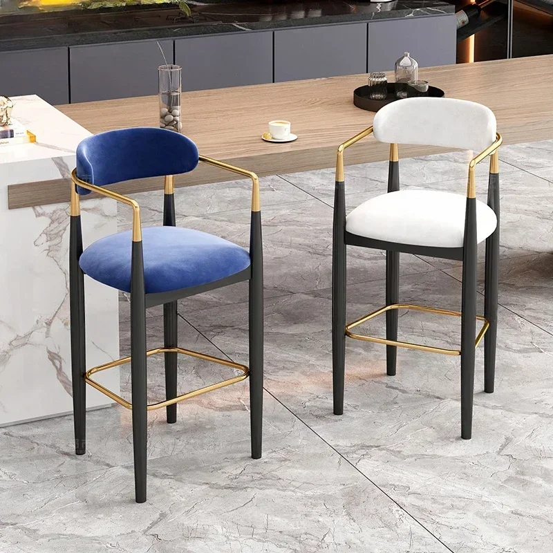 

High Chair Bar Kitchen Nordic Chair Make Up Comfortable Breakfast Mid Century Taburete Alto Minimalist Home Furniture European