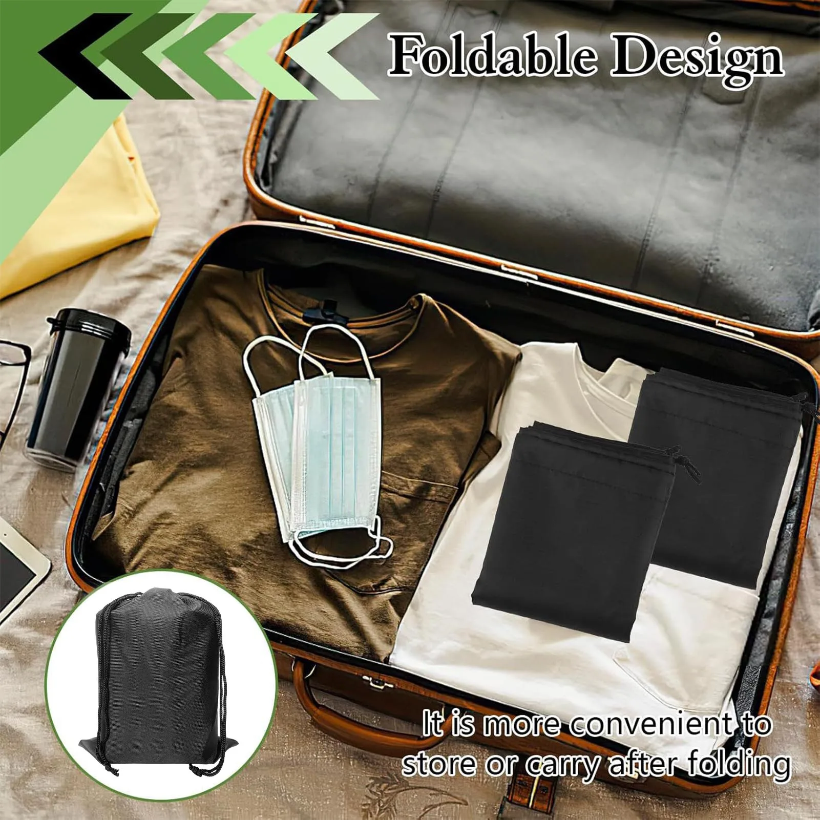 Polyester Drawstring Bag for Gym Workout Fitness Lovers Portable Nylon Pouch for Electronics Tools Jump Rope Organizer