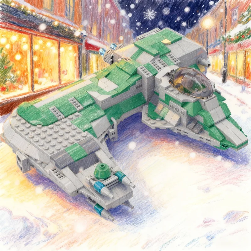

578pcs MOC Star Battle EN H Starhook Assault Platform Model Building Blocks Architecture Festival Gift Toys Brick