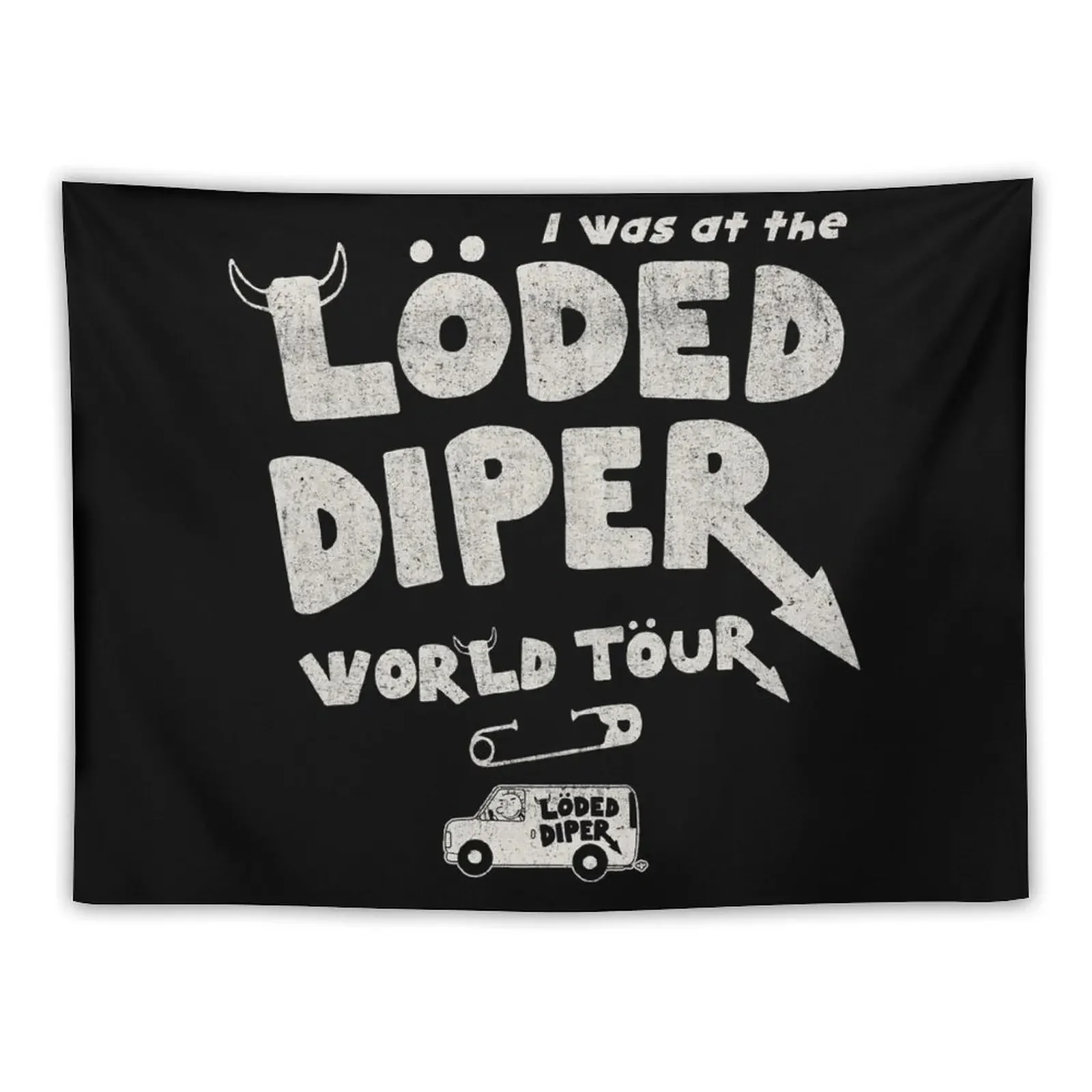 I Was At The Loded Diper World Tour Tapestry Wall Hangings Decoration Room Decorations Aesthetics Tapestry