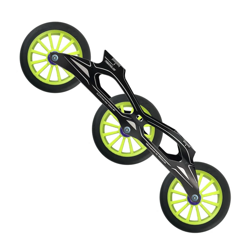 1 زوج سرعة إطار تزلج مع عجلات 3x125 مللي متر حذاء تزلج بعجلات قاعدة 165-195 مللي متر الألومنيوم إطار مسطح 321 مللي متر عجلة هيكل التزلج