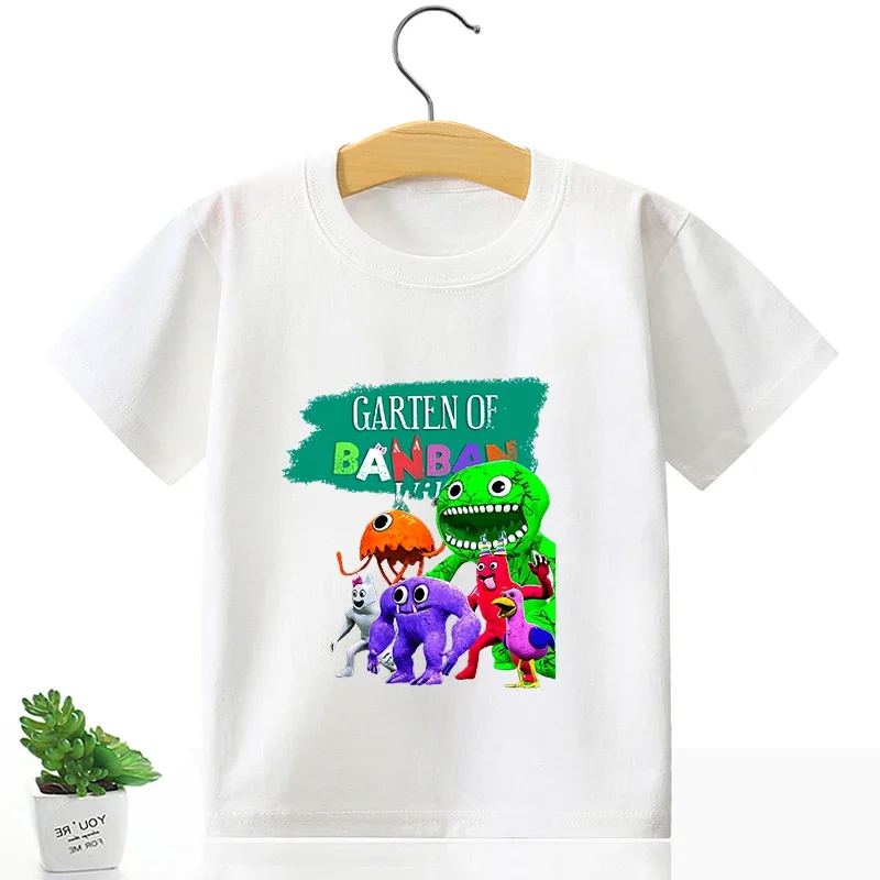 Garden of Banban Cotton T-shirt for Boy Girl Children\'s Clothes Game Figure Print Clothing Fashion Cartoon Tops Kid Summer Tee