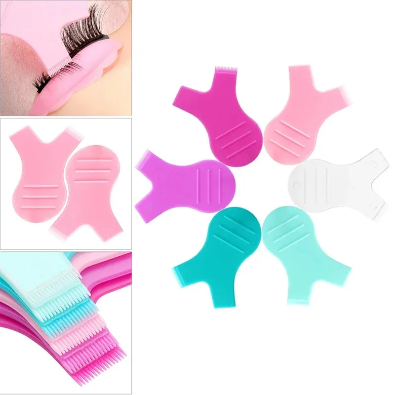 10 قطعة ماكياج رمش فرش قابلة لإعادة الاستخدام البلاستيك نظيفة مشط Y شكل رمش رفع بكرة الشعر العين لاش تمديد بيرم رمش أدوات