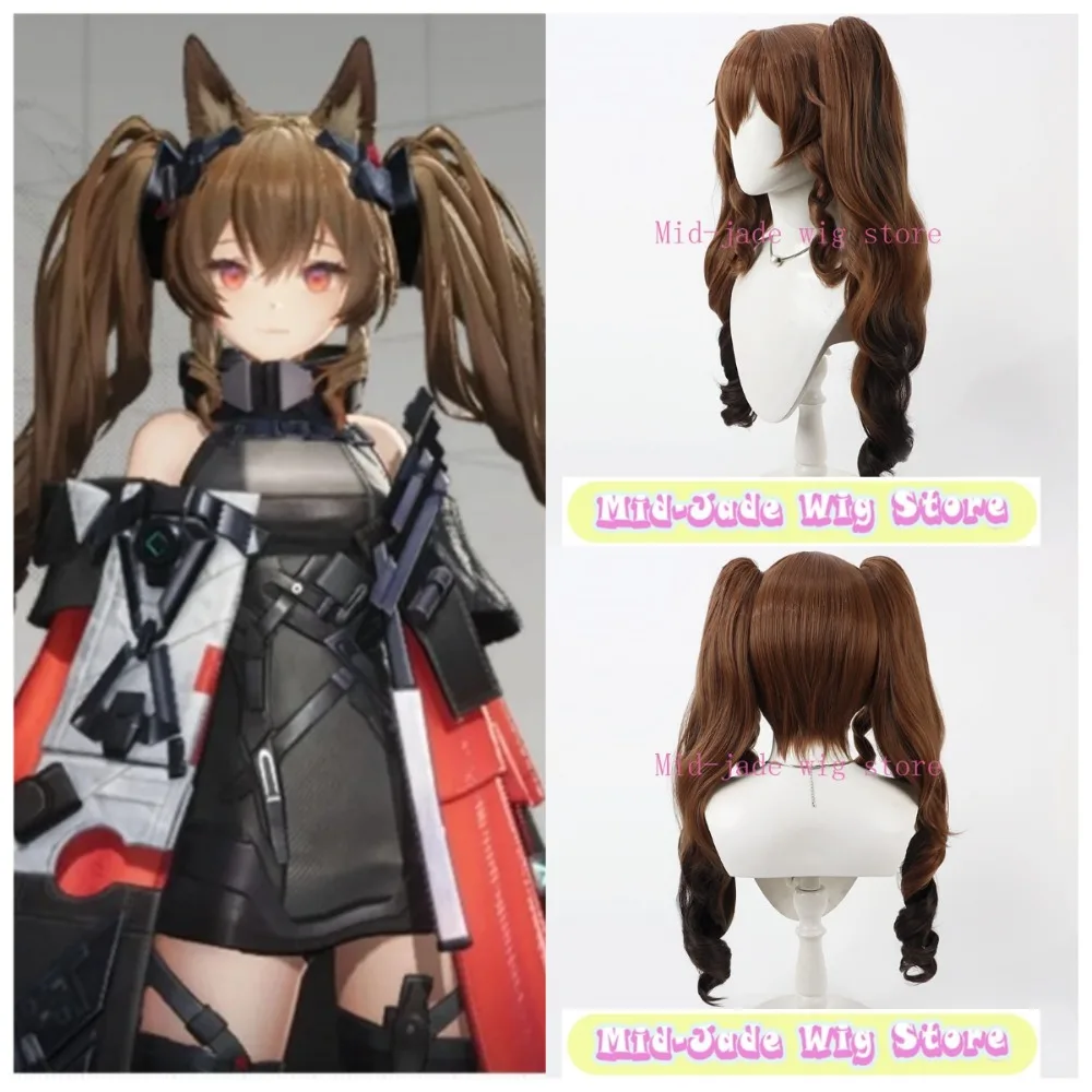 

Arknights Endfield Cosplay Wig Split Gradient Ponytail Long Hair Heat Resistant Synthetic Fiber for Role Play Party Show Props