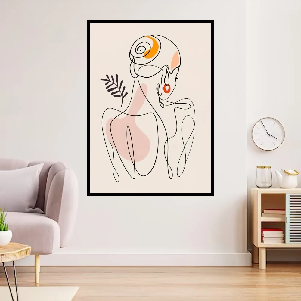 Modernism Minimalist Art Line Poster Prints Wall Painting Bedroom Living Room Decoration Office Home