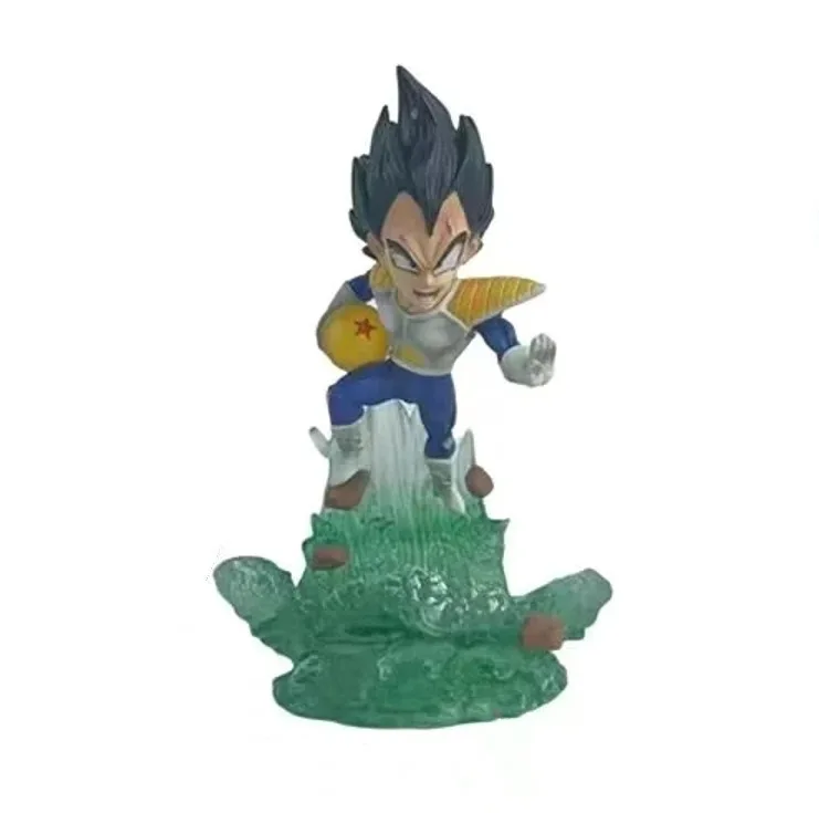 11cm nova dragon ball anime figura vegeta iv son goku perímetro pvc modelo estátua decoração de mesa ornamentos presente de natal brinquedos