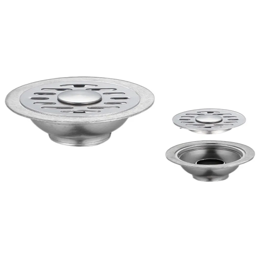 

10/12/15cm Floor Drains Hair Catcher Stainless Steel Wash Basin Drain Filter Anti Clogging Rapid Drainage Bathroom Sink Stopper
