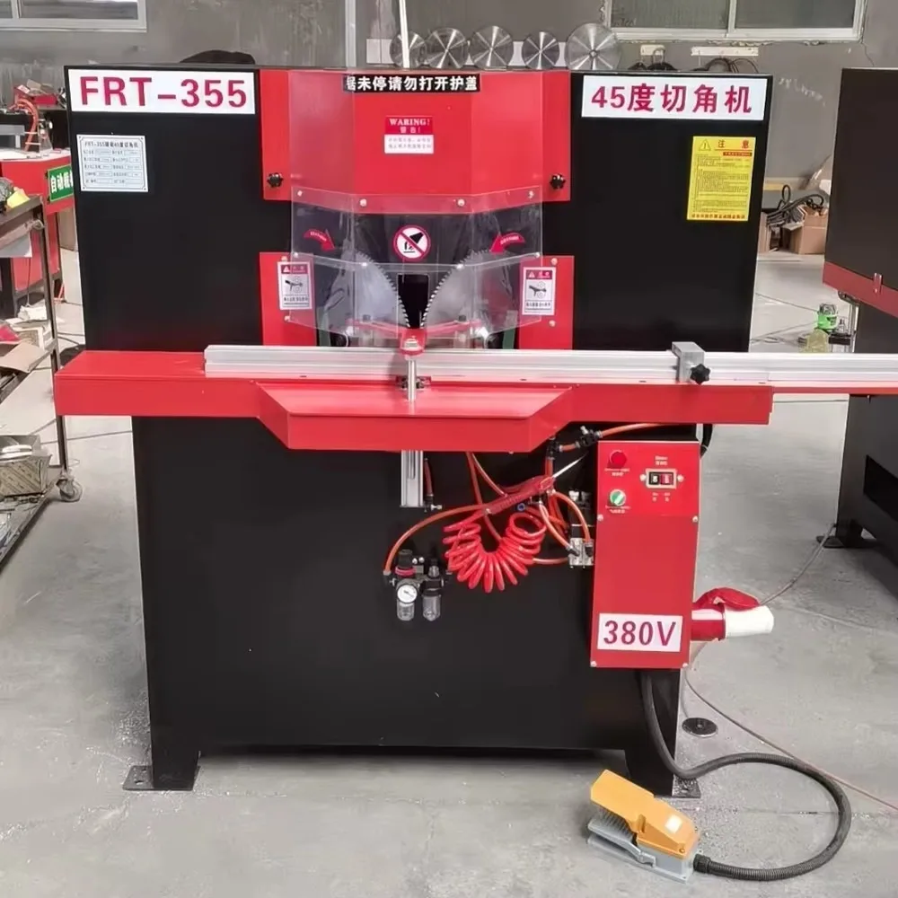 45 Degree Double Head CNC Aluminum Wood Cutting Saw Machine For Photo Frame Picture Frame Corner Cutting