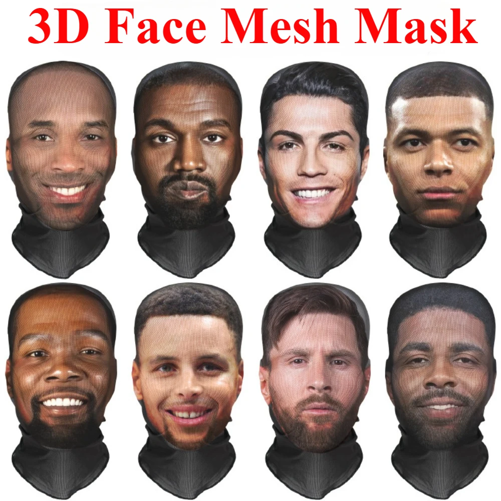 Headsets, funny masks, parody masks, funny facial costumes, pranks, headsets, mesh masks, masks