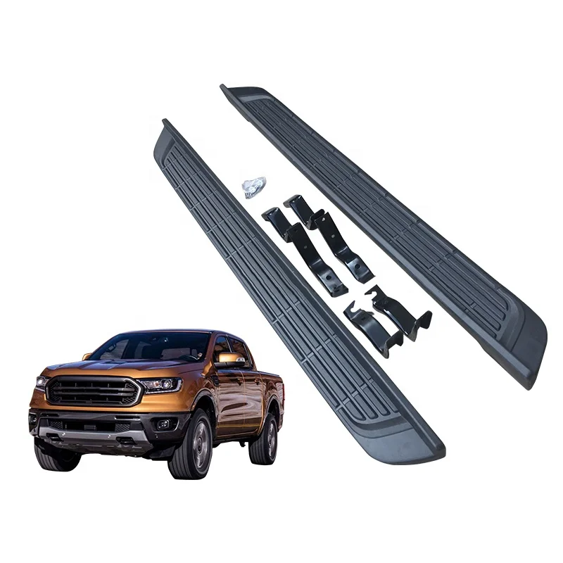 New design universal fixed truck suv car 4x4 foot running board pedal step side rails nerf bar accessories for Ford Ranger 2015