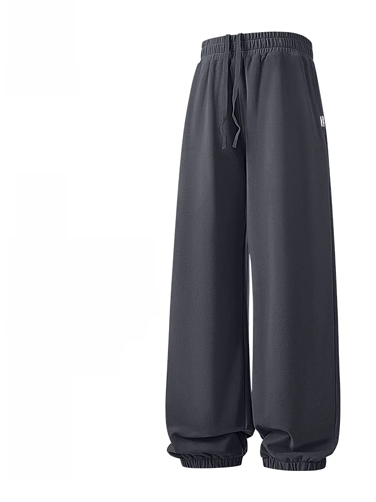 

Мужские повседневные брюки Thiened Fce, зимние, высококачественные, с глубокими манжетами, свободного кроя, молодежные, трендовые, из полиэстера.