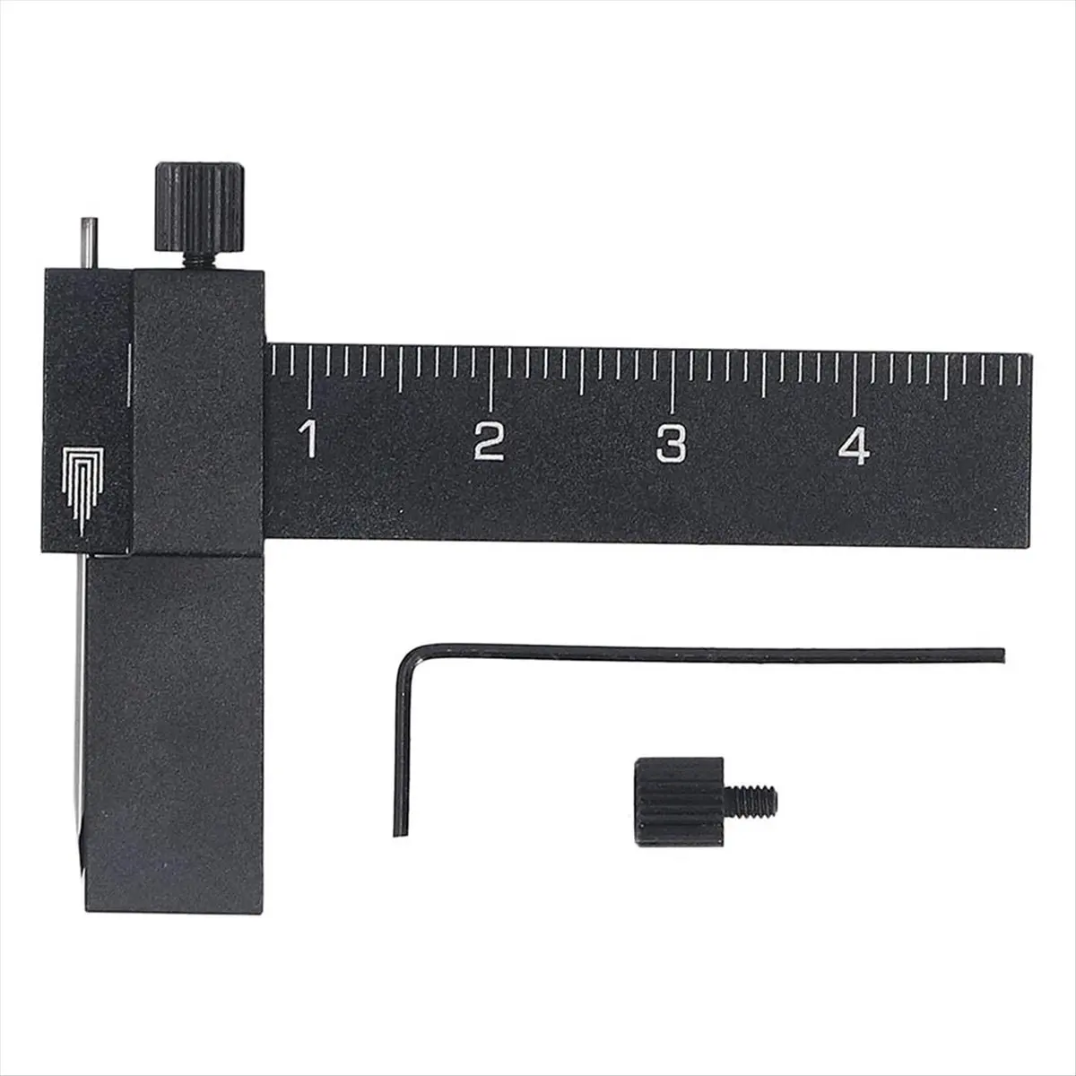 HOME USE-A Equidistant Parallel Scriber, Adjustable Equidistant Writing Ruler Black