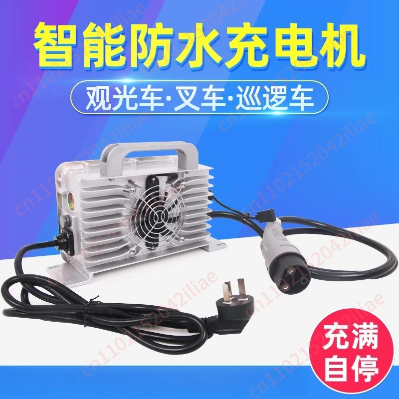 

High frequency intelligent charger Electric forklift Sightseeing car Patrol car Sweeper 24V48V charger