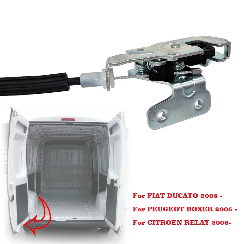 Cierre de cerradura de puerta trasera inferior izquierda de coche para Fiat Ducato Peugeot Boxer Citroen Jumper 2006-ON 1345734080 1385567080