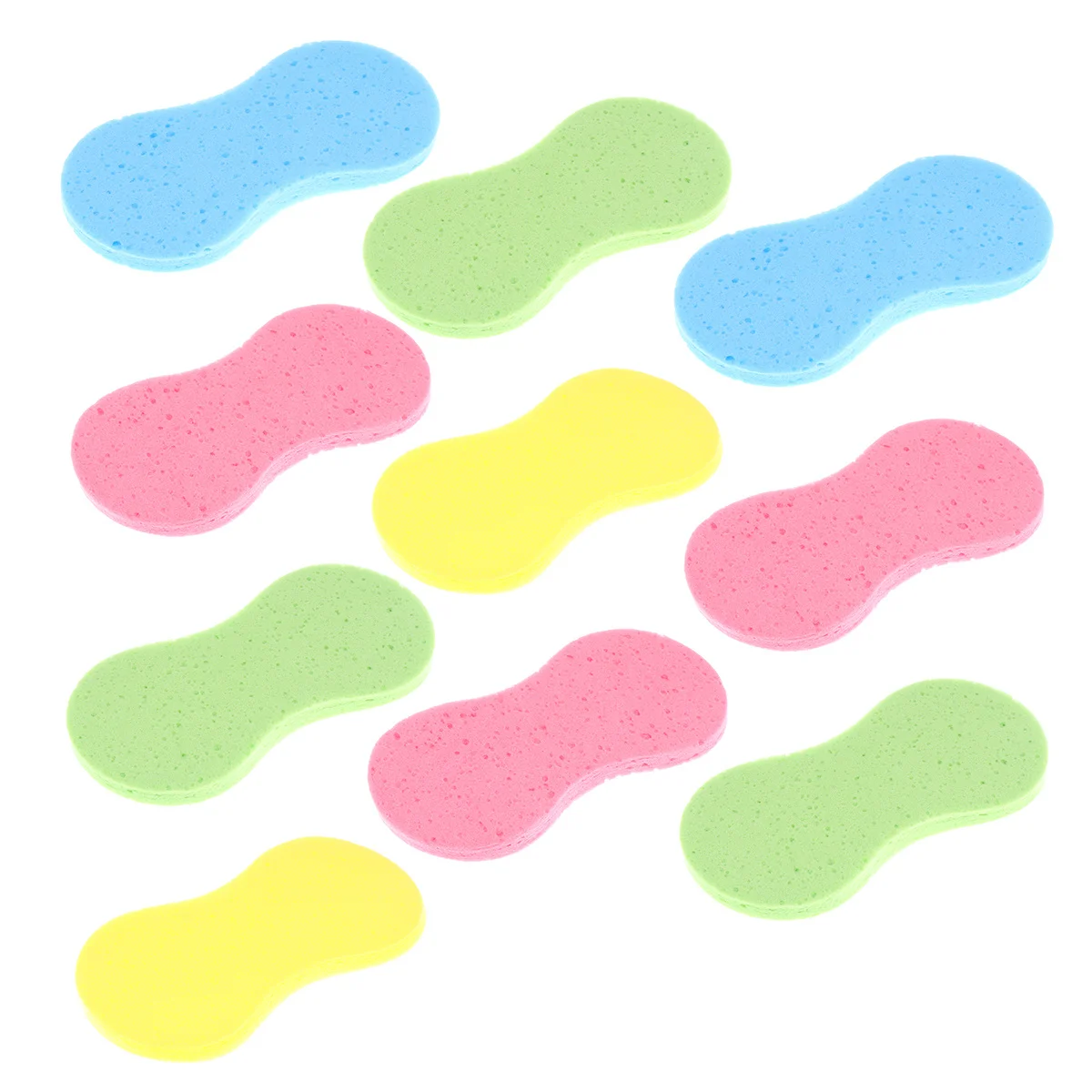 

10 pcs Wash Bone Design High Density Bone Design Wash Sponge Porous Washing Sponge For Car Bikes Household Cleaning Tools