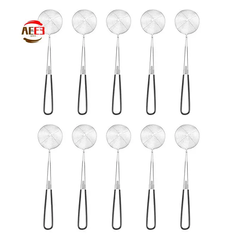AEE3-30 Pieces Hot Pot Strainer Scoops,Stainless Steel Hot Pot Strainer Spoons Mesh Skimmer Spoon Strainer Ladle With Handle