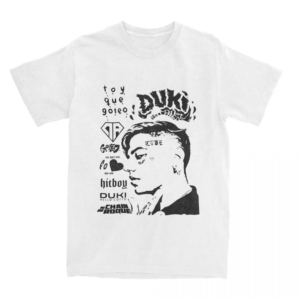 Men T-Shirt Duki Singer T-Shirts Harajuku Argentine Rapper Summer Tee Shirt Vintage Casual Cotton Tops Plus Size 5XL