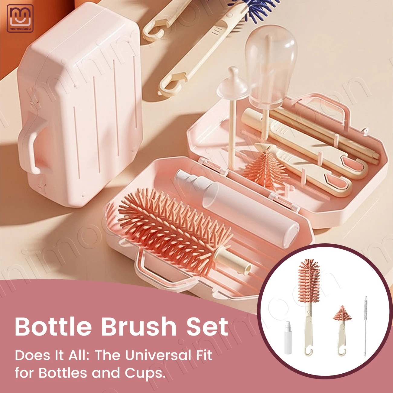 

Набор силиконовых щеток для чистки бутылок и трубочек, 360 ° Скребок для сосок, чашек и кухонных принадлежностей