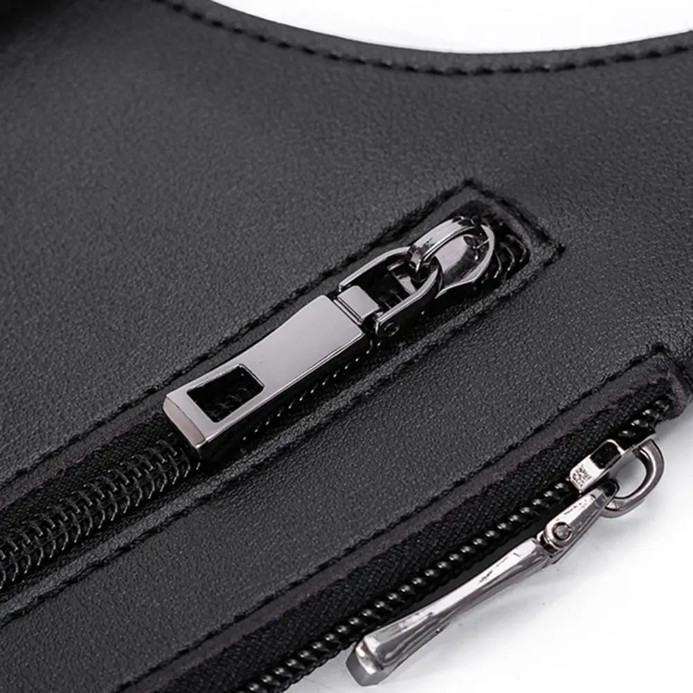 Comfortable Shoulder Strap Wallet Faux Leather Underarm Shoulder Holster Adjustable Chest Pouch Wallet Anti Pickpocket for Men
